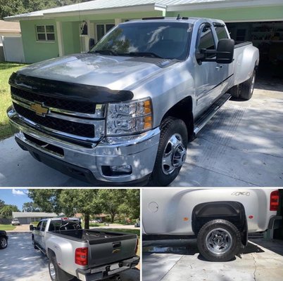 Exterior Wash on Truck/SUV - • Foam Bath • Wax • Clean Exterior Windows • Tires • Doorjambs, Rims & Wheel Wells Detailed and Shined • Tire Pressure Checked • Windshield Wiper Fluid Top-off