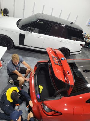 2025 Paint Correction and Paint Protection with PPF and with Ceramic Coating - This was a long-time, loyal customer of Car Detox Orlando who initially came to us for ceramic coating services to protect and enhance the finish of his vehicle. After experiencing the benefits of ceramic coating firsthand, he decided to take his protection a step further and invest in full Paint Protection Film (PPF) along with ceramic window tint for complete vehicle protection.
His main goal was simple: keep his car looking brand new for as long as possible while reducing long-term maintenance and protecting his investment.
After seeing how well ceramic coating performed—providing an ultra-glossy finish and making the vehicle significantly easier to clean—he loved the peace of mind that came with it. The hydrophobic properties of ceramic coating help repel water, dirt, and light contaminants, meaning the car stays cleaner for longer and requires far less effort to maintain. It also provides strong resistance against UV damage, oxidation, and environmental fallout, which is especially important in Florida’s harsh sun and humidity.
Wanting even more protection, he upgraded to Paint Protection Film (PPF). This was a major step in preserving the original paintwork. PPF acts as a virtually invisible shield that absorbs impacts from road debris, rock chips, scratches, and swirl marks. It is self-healing under heat, meaning light surface marks can disappear over time, keeping the paint looking fresh and untouched. For anyone who wants to maintain factory paint condition and protect resale value, PPF is one of the highest levels of protection available.
To complete the build, he also added ceramic window tint. Beyond enhancing the vehicle’s appearance, ceramic tint provides powerful heat rejection, UV protection, and glare reduction. This makes driving more comfortable, especially in the Florida heat, while also protecting the interior from fading and cracking over time. Unlike traditional tint, ceramic tint does not interfere with visibility or electronics while delivering superior thermal performance.
Now, with ceramic coating, PPF, and ceramic window tint working together, this vehicle is fully protected inside and out. The owner enjoys complete peace of mind knowing his paint is shielded, his interior is protected from heat, and the car stays cleaner for longer periods with minimal effort.
Because of the ceramic coating, the vehicle barely gets dirty, and routine washes are extremely quick and easy. Combined with PPF’s impact resistance and ceramic tint’s heat rejection, this setup represents a complete protection package designed for long-term preservation, performance, and aesthetics.
This build is a perfect example of how layered protection can dramatically extend the life and appearance of a vehicle while maintaining a high-end, showroom-quality finish year-round. 2025 Paint Correction and Paint Protection with PPF and with Ceramic Coating - This was a long-time, loyal customer of Car Detox Orlando who initially came to us for ceramic coating services to protect and enhance the finish of his vehicle. After experiencing the benefits of ceramic coating firsthand, he decided to take his protection a step further and invest in full Paint Protection Film (PPF) along with ceramic window tint for complete vehicle protection.
His main goal was simple: keep his car looking brand new for as long as possible while reducing long-term maintenance and protecting his investment.
After seeing how well ceramic coating performed—providing an ultra-glossy finish and making the vehicle significantly easier to clean—he loved the peace of mind that came with it. The hydrophobic properties of ceramic coating help repel water, dirt, and light contaminants, meaning the car stays cleaner for longer and requires far less effort to maintain. It also provides strong resistance against UV damage, oxidation, and environmental fallout, which is especially important in Florida’s harsh sun and humidity.
Wanting even more protection, he upgraded to Paint Protection Film (PPF). This was a major step in preserving the original paintwork. PPF acts as a virtually invisible shield that absorbs impacts from road debris, rock chips, scratches, and swirl marks. It is self-healing under heat, meaning light surface marks can disappear over time, keeping the paint looking fresh and untouched. For anyone who wants to maintain factory paint condition and protect resale value, PPF is one of the highest levels of protection available.
To complete the build, he also added ceramic window tint. Beyond enhancing the vehicle’s appearance, ceramic tint provides powerful heat rejection, UV protection, and glare reduction. This makes driving more comfortable, especially in the Florida heat, while also protecting the interior from fading and cracking over time. Unlike traditional tint, ceramic tint does not interfere with visibility or electronics while delivering superior thermal performance.
Now, with ceramic coating, PPF, and ceramic window tint working together, this vehicle is fully protected inside and out. The owner enjoys complete peace of mind knowing his paint is shielded, his interior is protected from heat, and the car stays cleaner for longer periods with minimal effort.
Because of the ceramic coating, the vehicle barely gets dirty, and routine washes are extremely quick and easy. Combined with PPF’s impact resistance and ceramic tint’s heat rejection, this setup represents a complete protection package designed for long-term preservation, performance, and aesthetics.
This build is a perfect example of how layered protection can dramatically extend the life and appearance of a vehicle while maintaining a high-end, showroom-quality finish year-round.