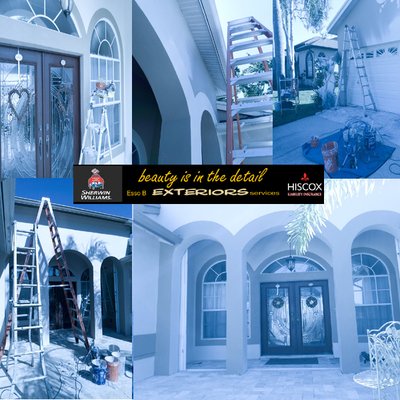 EXTERIORS PAINTING - We provide EXTERIOR painting services (walls, fascia, soffit, trim, doors, window frames) using techniques (roller, brushes, Air sprayers, HVLP sprayers)
The service includes PRESSURE WASHING of all surfaces as well as surface preparation for painting (repair of holes, cracks).
We prefer Sherwin Williams paints and offer them at discounted prices.... EXTERIORS PAINTING - We provide EXTERIOR painting services (walls, fascia, soffit, trim, doors, window frames) using techniques (roller, brushes, Air sprayers, HVLP sprayers)
The service includes PRESSURE WASHING of all surfaces as well as surface preparation for painting (repair of holes, cracks).
We prefer Sherwin Williams paints and offer them at discounted prices....