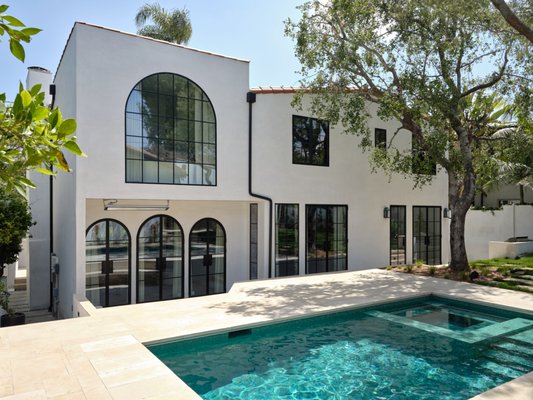 Complete House remodel - This project is a unique project in the heart of Westwood LA. The 100 old Spanish house was gut down all the way to the studs, SQFT additions, backyard,  pool, Garage & ADU were added in .  Keeping the character  of the house , working with old & new is challenging but fun. its always beautiful to look at the end result and feel like you brought this house to his glory back again.  
DKR took care all aspects of the construction,  hand in hand with the customer , Architect office (braimansauer) & design team (GHT design ).