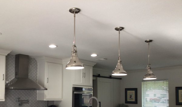 Lighting fixture wiring repair - Another company incorrectly wired the lighting into existing circuits. We rewired the lighting through the attic in multiple rooms. Lighting fixture wiring repair - Another company incorrectly wired the lighting into existing circuits. We rewired the lighting through the attic in multiple rooms.