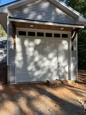 Garage door install. - This was a new construction RV door installation. Garage door install. - This was a new construction RV door installation.