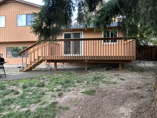 terrace - This terrace was demolished and was not in very good condition. A new mind was built, a little larger for the comfort of the client. terrace - This terrace was demolished and was not in very good condition. A new mind was built, a little larger for the comfort of the client.