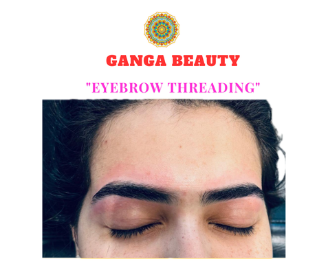 Eyebrow Threading - Precision meets beauty! ✨ Our expert threading technique shapes and defines your brows to perfection, enhancing your natural features with a clean and polished look. Visit Ganga Beauty for perfectly sculpted brows!