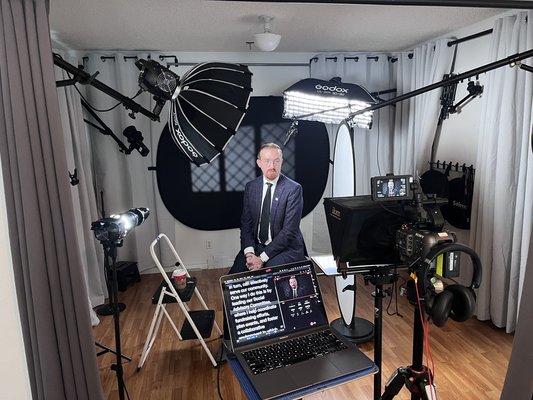 Application Video - This video session was in my studio located in Colorado Springs. My client needed a short video to apply to a prestigious mentoring program. Whenever possible I recommend the use of the teleprompter  - that way you can focus on how you what deliver your message instead of trying to remember what you want to say.