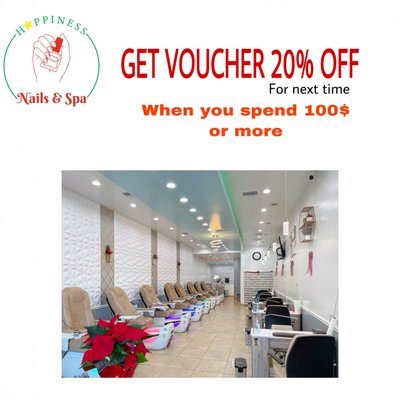 PROMOTION - Get voucher 20% off for next time, when you spend 100$ or more! PROMOTION - Get voucher 20% off for next time, when you spend 100$ or more!