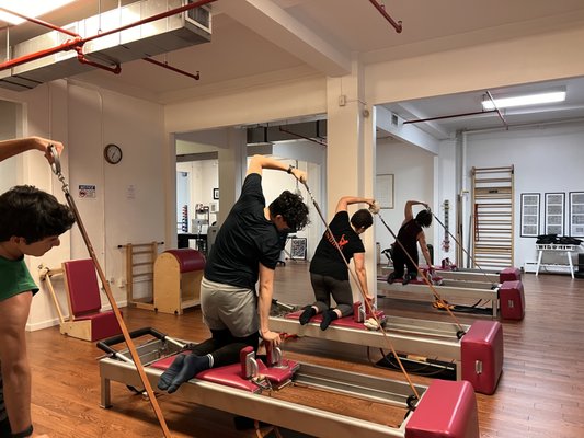 Pilates Reformer Class - Reformer class sets you up with the foundations of pilates on the reformer. Pilates Reformer Class - Reformer class sets you up with the foundations of pilates on the reformer.