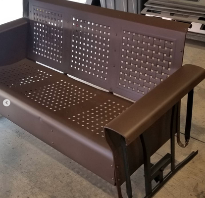 Restored Furniture - Powder Coating - Before and after. Powder coat with Bronze Texture. Restored Furniture - Powder Coating - Before and after. Powder coat with Bronze Texture.