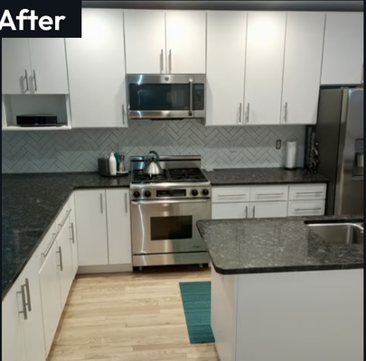 Refacing Service - Transform Your Kitchen with Expert Refacing
Is your kitchen showing signs of age or wear, but you're not ready for a full remodel? Kitchen refacing is the perfect solution to breathe new life into your space while saving time and money. Our skilled craftsmen will update your cabinets, countertops, and doors with high-quality materials, giving your kitchen a fresh, modern look—without the need for a complete overhaul.
Whether you're looking to enhance your kitchen's style with contemporary finishes or retain its classic charm with timeless upgrades, kitchen refacing offers a sustainable and cost-effective option. Choose from a wide range of stunning materials, colors, and styles that reflect your personal taste.
Experience a kitchen transformation that blends beauty, functionality, and value. Let us help you create a space that feels like new again! Refacing Service - Transform Your Kitchen with Expert Refacing
Is your kitchen showing signs of age or wear, but you're not ready for a full remodel? Kitchen refacing is the perfect solution to breathe new life into your space while saving time and money. Our skilled craftsmen will update your cabinets, countertops, and doors with high-quality materials, giving your kitchen a fresh, modern look—without the need for a complete overhaul.
Whether you're looking to enhance your kitchen's style with contemporary finishes or retain its classic charm with timeless upgrades, kitchen refacing offers a sustainable and cost-effective option. Choose from a wide range of stunning materials, colors, and styles that reflect your personal taste.
Experience a kitchen transformation that blends beauty, functionality, and value. Let us help you create a space that feels like new again!