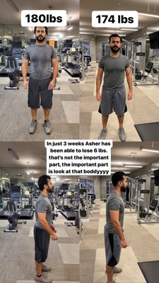 Aatirdrop Fitness, first transformation - A picture is worth a thousand words and this says it all.