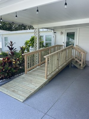 Installation of ramp with rails and stairs - Installation of ramp with rails and stairs Installation of ramp with rails and stairs - Installation of ramp with rails and stairs