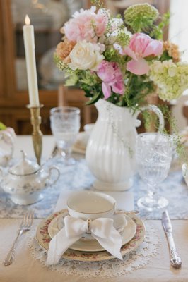 Birthday Tea Party - A whimsical vintage tea party for six designed with layered floral china, mismatched teacups and saucers, glassware, silverware and serving pieces for a charming, collected look. The collection was styled to bring the English countryside to the table—perfect for the 31st birthday this intimate gathering was celebrating. Birthday Tea Party - A whimsical vintage tea party for six designed with layered floral china, mismatched teacups and saucers, glassware, silverware and serving pieces for a charming, collected look. The collection was styled to bring the English countryside to the table—perfect for the 31st birthday this intimate gathering was celebrating.