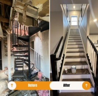 Before and Afters - This is a before-and-after from water damage. Before and Afters - This is a before-and-after from water damage.