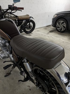 CUSTOM MOTORCYCLE SEAT COVER DESIGNS - Years of experience with foam rebuilds, repairs, and making custom motorcycle seat covers.
Motorcycle seats are one of favourite jobs!
Quick turn arounds, and satisfaction guaranteed. CUSTOM MOTORCYCLE SEAT COVER DESIGNS - Years of experience with foam rebuilds, repairs, and making custom motorcycle seat covers.
Motorcycle seats are one of favourite jobs!
Quick turn arounds, and satisfaction guaranteed.