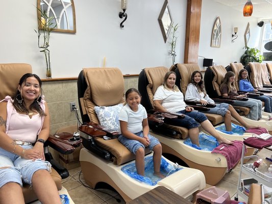 Pedicures - Make your next get together a little more relaxing at Sunrise Nails. Our pedicures are the perfect way to unwind, refresh tired feet, and enjoy some quality time with friends and family. Sit back, catch up, laugh together, and leave feeling refreshed with beautifully polished toes. Great nails are even better with your favorite people by your side. Pedicures - Make your next get together a little more relaxing at Sunrise Nails. Our pedicures are the perfect way to unwind, refresh tired feet, and enjoy some quality time with friends and family. Sit back, catch up, laugh together, and leave feeling refreshed with beautifully polished toes. Great nails are even better with your favorite people by your side.