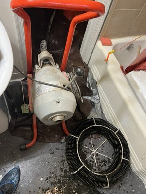 Some pictures of what we do - We have the most powerful machines to clear any line from a hand sink to a main sewer line.