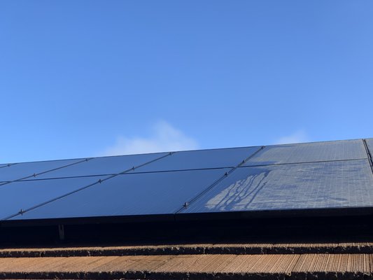 Solar Panel Cleaning - Our pure water solar panel cleaning system uses the latest technology without using chemicals to clean solar panels. This process removes dirt, organic matter, and pollutants from your panels allowing for increased production and system longevity.
We offer cleaning for single, two story homes, commercial, and ground mount systems.
Most single story homes we can clean the panels without accessing the roof. Solar Panel Cleaning - Our pure water solar panel cleaning system uses the latest technology without using chemicals to clean solar panels. This process removes dirt, organic matter, and pollutants from your panels allowing for increased production and system longevity.
We offer cleaning for single, two story homes, commercial, and ground mount systems.
Most single story homes we can clean the panels without accessing the roof.