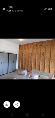 Garage remodel - This garage needed some love so we came out and gave the customer a perfect finish Garage remodel - This garage needed some love so we came out and gave the customer a perfect finish