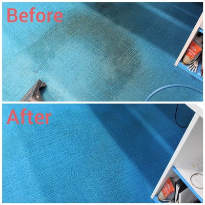 Before and After - These are before and after photos of commercial carpet cleaning we offer. We use a hot water extractor and use a three step process to ensure you get extremely clean and fresh carpets. Before and After - These are before and after photos of commercial carpet cleaning we offer. We use a hot water extractor and use a three step process to ensure you get extremely clean and fresh carpets.