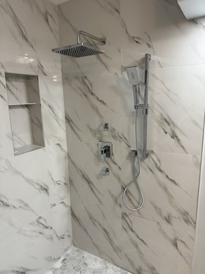 Washroom Reno - We recently completed a full washroom renovation, transforming an outdated space into a modern, functional, and comfortable bathroom. This project included the installation of new plumbing fixtures, updated water and drainage lines, and careful attention to layout to improve both efficiency and usability.
A standout feature of this renovation is the installation of a custom shower system with body jets, creating a spa-like experience at home. The shower was carefully designed and installed to ensure proper pressure, balanced water flow, and long-term reliability. We also installed a new vanity and toilet, along with high-quality fixtures to enhance both performance and style.
All plumbing work was completed to code, thoroughly tested, and finished with clean, precise workmanship. From rough-in to final installation, attention to detail was a top priority.
The end result is a fully upgraded washroom that combines modern design, comfort, and everyday functionality. Washroom Reno - We recently completed a full washroom renovation, transforming an outdated space into a modern, functional, and comfortable bathroom. This project included the installation of new plumbing fixtures, updated water and drainage lines, and careful attention to layout to improve both efficiency and usability.
A standout feature of this renovation is the installation of a custom shower system with body jets, creating a spa-like experience at home. The shower was carefully designed and installed to ensure proper pressure, balanced water flow, and long-term reliability. We also installed a new vanity and toilet, along with high-quality fixtures to enhance both performance and style.
All plumbing work was completed to code, thoroughly tested, and finished with clean, precise workmanship. From rough-in to final installation, attention to detail was a top priority.
The end result is a fully upgraded washroom that combines modern design, comfort, and everyday functionality.