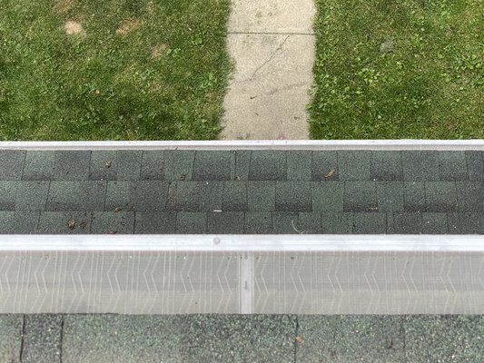 LeafBlaster Pro Installation Davison job #2119 - This was a job done in Davison in the past week. We cleaned out the entire gutter system, sealed all end caps and miters with 50 year sealant, reinforced with hidden hangers every 16”, realigned for optimal water flow, and installed LeafBlaster Pro to get a beautiful looking and working gutter system. LeafBlaster Pro Installation Davison job #2119 - This was a job done in Davison in the past week. We cleaned out the entire gutter system, sealed all end caps and miters with 50 year sealant, reinforced with hidden hangers every 16”, realigned for optimal water flow, and installed LeafBlaster Pro to get a beautiful looking and working gutter system.