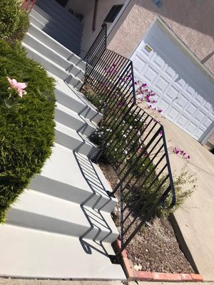 Residential Handrail. - This was a Handrail I did in El Cerrito for a Very Happy Customer.