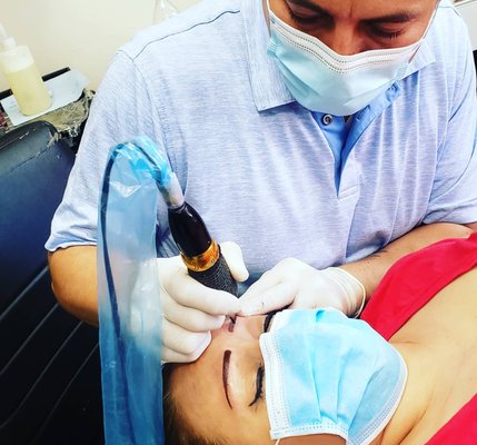 EYEBROWN AND MICRODERMAL - WE GUARANTEE OUR TATTOOS , NOW OFFERING EYE LINER , EYEBROWN , MICRODERMAL,   ,