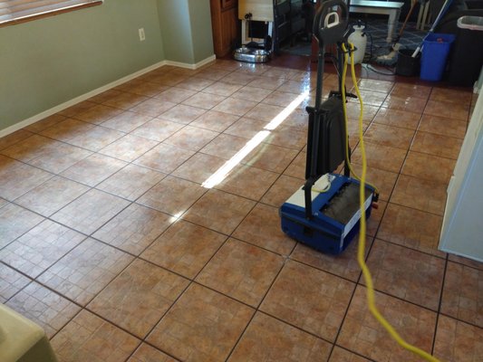Tile and Grout Cleaning and Sealing - This tile & grout was 20 years old and now looks like new again. Tile and Grout Cleaning and Sealing - This tile & grout was 20 years old and now looks like new again.