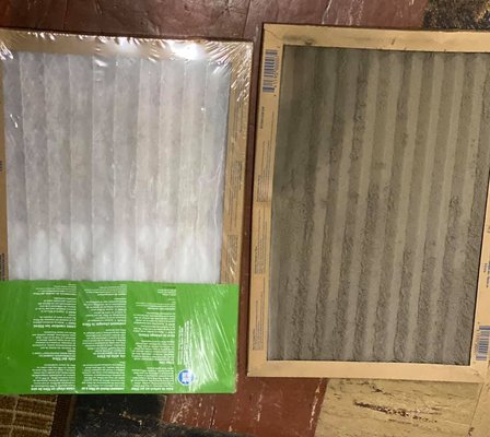 Air Duct Cleaning - Friendly note: If your filter looks dirty.. your air ducts need to be cleaned! Call or text for a free quote! 630.808.5901  📲