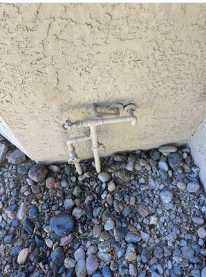 AZ Family Plumbing Keeps Your Water Flowing Safely and Efficiently! - We recently upgraded a customer's plumbing with a 3/4" pressure regulating valve for optimal water pressure, a new shut-off valve, and a convenient hose bib. To further safeguard their water quality, we also recommend installing a pressure vacuum breaker on their irrigation line.