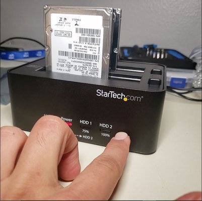 Hard drive Clone - This drive was running slow and showing other signs of age. I cloned the drive for a client. Human intervention and observation is essential to confirm a proper HDD or SSD clone. This is not always a speedy process. Sometimes it takes a few hours. Sometimes several days to a week.