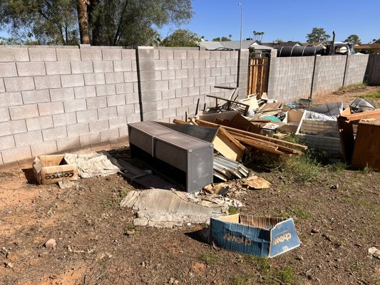 Our first big job - This job originally was quoted for junk removal and we knocked it out with 2 trailer loads and then the wonderful heather(client) wanted us to come back and do her weeds and so we came back knocked everything down now shes ready for some landscaping. Our first big job - This job originally was quoted for junk removal and we knocked it out with 2 trailer loads and then the wonderful heather(client) wanted us to come back and do her weeds and so we came back knocked everything down now shes ready for some landscaping.
