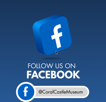 Follow Us On Social Media! - Chosen TOP 35 out of more than 35,000 Museums in the United States "...guaranteed to be the highlight of your trip." Holiday Lettings from TripAdvisor!! TripAdvisor rates Coral Castle “Top 35 out of 35,000 museums across the U.S.” Top ratings from Yelp, New Times Magazine: “Reader Choice Awards: “Best of Miami” Ed Leedskalnin secretly built Coral Castle at night; excavating, carving, and moving 1,100 tons of coral rock. Experience Coral Castle’s “Love Story”, the History, the Science, and how Ed’s items work even after 93 years! Referred to as a Modern Megalith, Coral Castle is compared to the Ancient Megalith’s of the Egyptian pyramids, Stonehenge, and is considered by many, to be “one of the Wonder’s of the World”. Since 1923 Scientists, Engineers, Scholars continue to be amazed! See a hand-carved 9-ton gate, a Polaris telescope, the world’s only Sundial with seasons. Enjoy a movie short about the mysteries of Coral Castle, its creator; Edward Leedskalnin. Relax at the Coral Castle Cafe and enjoy our delicious gourmet menu. Visit our unique gift shop with Coral Castle collectables, science, natural stones, jewelry and much more! Seen on the History Channel, Travel Channel, Discovery Channel, Ancient Aliens, Univision, Telemundo, Sabado Gigante's Don Francisco, BBC! Even Billy Idol wrote his famous song; “Sweet Sixteen” in 1987 about Ed and his Coral Castle, Billy continues to talk about Ed all over the world and sing "Sweet Sixteen" in concerts today. Continuous live tours! Free parking.
