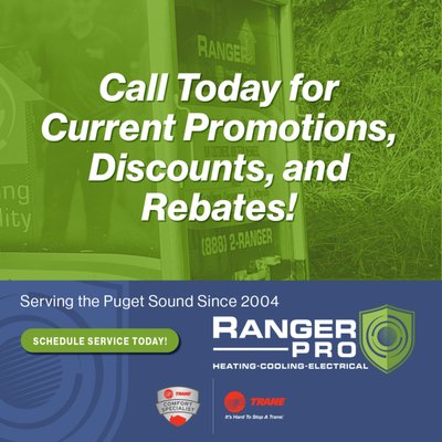 Save More on Your Home Comfort - Take advantage of our latest HVAC specials, seasonal discounts, and manufacturer rebates to lower the cost of repairs, maintenance, or a new system. We'll help you find every available savings opportunity so you can stay comfortable without overspending. Contact us today to learn about our current offers.