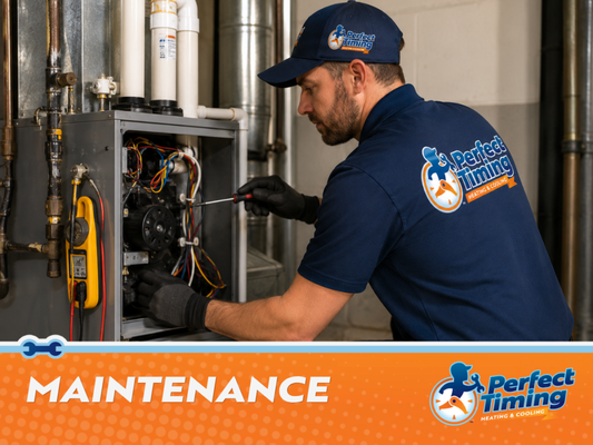 Maintenance - Heating Maintenance & Tune-Up Services in Litchfield County & Surrounding Areas
Protect Your Heating System Before Connecticut Winter Hits
The best time to address heating problems is before they leave you without heat on a cold Connecticut day. Routine maintenance helps homeowners prepare their systems for winter while improving efficiency, reliability, and overall performance.
Perfect Timing Heating & Cooling provides professional heater maintenance services for homeowners throughout Litchfield County and surrounding communities. Formerly Pelletier Mechanical Services, we’ve proudly served Connecticut homeowners since 2004 and bring more than 30 years of industry experience to every maintenance visit.
Our goal is simple: help homeowners avoid unexpected breakdowns, reduce energy waste, and enjoy dependable comfort all season long.
What’s Included in Our Heating Maintenance Visit
Comprehensive Heater Inspection
Every maintenance appointment begins with a detailed heater inspection. Our technicians carefully evaluate system performance, inspect key components, check electrical connections, review safety controls, and identify any signs of wear that could affect reliability.
A professional heating system inspection allows us to identify developing concerns before they become costly repairs.
Whether your home uses a furnace, boiler, or heat pump, our team provides thorough evaluations designed to support long-term performance.
System Cleaning & Performance Tune-Up
Dust, debris, and normal wear can reduce efficiency and place additional strain on your heating equipment. During your heater tune-up, we clean important components, inspect moving parts, verify airflow, and make adjustments as needed to optimize system performance.
Routine service helps your equipment operate more efficiently while reducing unnecessary wear and tear.
For homeowners with specialized systems, we also offer dedicated furnace maintenance services, boiler maintenance services, and heat pump maintenance services.
Safety & Efficiency Check
Heating systems contain important safety controls and mechanical components that should be inspected regularly.
During each maintenance visit, our technicians verify system operation, test safety features, evaluate efficiency, and ensure your equipment is performing as intended. If concerns are identified, we provide clear recommendations to help homeowners make informed decisions about future repairs or upgrades.
The Benefits of Annual Heater Service
Professional heater maintenance services provide several important advantages for homeowners.
Regular service can help:
Improve energy efficiency
Reduce monthly heating costs
Lower the risk of unexpected breakdowns
Extend equipment lifespan
Improve indoor comfort
Support manufacturer warranty requirements
Improve system reliability
Identify repair needs early
Many homeowners find that annual residential heater maintenance helps them avoid larger repair expenses while maintaining more consistent comfort throughout the winter.
If issues are discovered during maintenance, we also provide professional heating repair services to restore system performance quickly.
Our Residential Heating Maintenance Plans
One of the easiest ways to protect your heating system is through scheduled maintenance. Our home heater maintenance services are designed to keep your equipment operating efficiently while helping you stay ahead of potential problems.
Maintenance plans make it easier to stay current with recommended service intervals while providing peace of mind that your system is receiving professional attention before the heating season begins.
For homeowners who rely on both heating and cooling equipment throughout the year, we also offer AC maintenance services to support year-round comfort and efficiency.
Heating Systems We Maintain
Perfect Timing Heating & Cooling services a wide range of residential heating systems throughout Connecticut.
Our residential heater service expertise includes:
Gas furnaces
Oil furnaces
Boilers
Heat pumps
Ductless mini-split systems
Hybrid heating systems
No matter what type of equipment you have, our experienced technicians can help keep it operating safely and efficiently.
When a system reaches the point where replacement makes more sense than ongoing repairs, we also provide professional heater installation services.
Dependable Heating Maintenance Company Serving Litchfield County & Surrounding Areas
At Perfect Timing Heating & Cooling, we focus on making maintenance simple and convenient. We answer the phone, schedule appointments promptly, arrive on time, and communicate clearly throughout every visit. Maintenance - Heating Maintenance & Tune-Up Services in Litchfield County & Surrounding Areas
Protect Your Heating System Before Connecticut Winter Hits
The best time to address heating problems is before they leave you without heat on a cold Connecticut day. Routine maintenance helps homeowners prepare their systems for winter while improving efficiency, reliability, and overall performance.
Perfect Timing Heating & Cooling provides professional heater maintenance services for homeowners throughout Litchfield County and surrounding communities. Formerly Pelletier Mechanical Services, we’ve proudly served Connecticut homeowners since 2004 and bring more than 30 years of industry experience to every maintenance visit.
Our goal is simple: help homeowners avoid unexpected breakdowns, reduce energy waste, and enjoy dependable comfort all season long.
What’s Included in Our Heating Maintenance Visit
Comprehensive Heater Inspection
Every maintenance appointment begins with a detailed heater inspection. Our technicians carefully evaluate system performance, inspect key components, check electrical connections, review safety controls, and identify any signs of wear that could affect reliability.
A professional heating system inspection allows us to identify developing concerns before they become costly repairs.
Whether your home uses a furnace, boiler, or heat pump, our team provides thorough evaluations designed to support long-term performance.
System Cleaning & Performance Tune-Up
Dust, debris, and normal wear can reduce efficiency and place additional strain on your heating equipment. During your heater tune-up, we clean important components, inspect moving parts, verify airflow, and make adjustments as needed to optimize system performance.
Routine service helps your equipment operate more efficiently while reducing unnecessary wear and tear.
For homeowners with specialized systems, we also offer dedicated furnace maintenance services, boiler maintenance services, and heat pump maintenance services.
Safety & Efficiency Check
Heating systems contain important safety controls and mechanical components that should be inspected regularly.
During each maintenance visit, our technicians verify system operation, test safety features, evaluate efficiency, and ensure your equipment is performing as intended. If concerns are identified, we provide clear recommendations to help homeowners make informed decisions about future repairs or upgrades.
The Benefits of Annual Heater Service
Professional heater maintenance services provide several important advantages for homeowners.
Regular service can help:
Improve energy efficiency
Reduce monthly heating costs
Lower the risk of unexpected breakdowns
Extend equipment lifespan
Improve indoor comfort
Support manufacturer warranty requirements
Improve system reliability
Identify repair needs early
Many homeowners find that annual residential heater maintenance helps them avoid larger repair expenses while maintaining more consistent comfort throughout the winter.
If issues are discovered during maintenance, we also provide professional heating repair services to restore system performance quickly.
Our Residential Heating Maintenance Plans
One of the easiest ways to protect your heating system is through scheduled maintenance. Our home heater maintenance services are designed to keep your equipment operating efficiently while helping you stay ahead of potential problems.
Maintenance plans make it easier to stay current with recommended service intervals while providing peace of mind that your system is receiving professional attention before the heating season begins.
For homeowners who rely on both heating and cooling equipment throughout the year, we also offer AC maintenance services to support year-round comfort and efficiency.
Heating Systems We Maintain
Perfect Timing Heating & Cooling services a wide range of residential heating systems throughout Connecticut.
Our residential heater service expertise includes:
Gas furnaces
Oil furnaces
Boilers
Heat pumps
Ductless mini-split systems
Hybrid heating systems
No matter what type of equipment you have, our experienced technicians can help keep it operating safely and efficiently.
When a system reaches the point where replacement makes more sense than ongoing repairs, we also provide professional heater installation services.
Dependable Heating Maintenance Company Serving Litchfield County & Surrounding Areas
At Perfect Timing Heating & Cooling, we focus on making maintenance simple and convenient. We answer the phone, schedule appointments promptly, arrive on time, and communicate clearly throughout every visit.