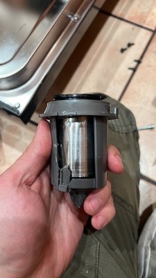 Dishwasher Kitchenaid repair - Customer noticed that dishwasher is not washing at all , just water was airborne inside . Tech found that something came through and damaged internal pump filter . Replaced part next day - dishwasher fixed and working great Dishwasher Kitchenaid repair - Customer noticed that dishwasher is not washing at all , just water was airborne inside . Tech found that something came through and damaged internal pump filter . Replaced part next day - dishwasher fixed and working great