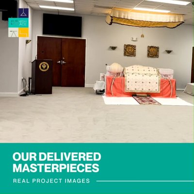 Commercial Carpet Installation - Slide to see our Gurudwara Project ❤️
With precision and vision we build dream flooring ✨
Visit us now - https://flooring.furnishmyplace.com/