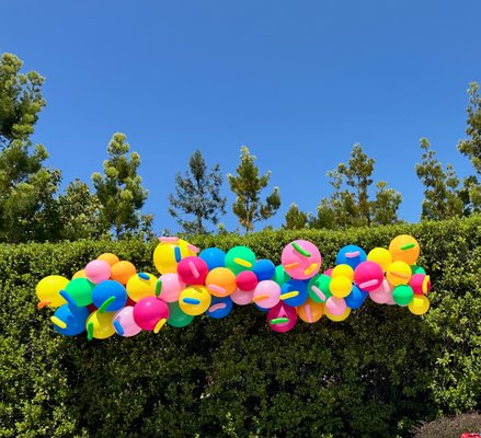Rainbow garland - 12inch Rainbow garland for backyard kids birthday party. Rainbow garland - 12inch Rainbow garland for backyard kids birthday party.