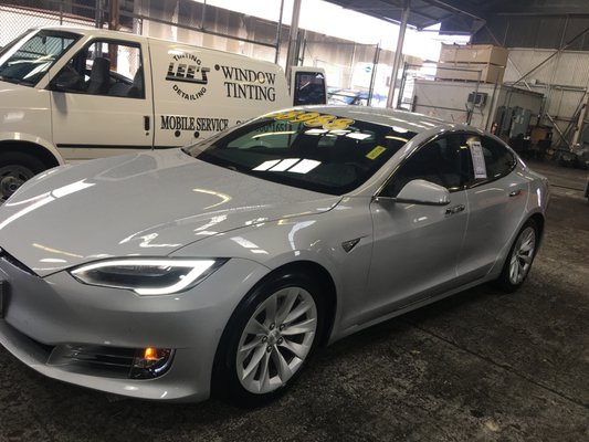 Tesla from Infiniti - Ceramic tinting on this Tesla.