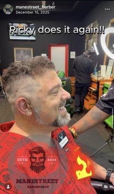 More Cuts | Social Media | More - Check out more content on Instagram @manestreet_barber
Welcome to ManeStreet Barbershop, located inside the Melbourne Square Shopping Center at 1700 W New Haven Ave Ste 535, Melbourne, FL 32904, offers professional fades, beard trims, boys' cuts, and clean shaves in a modern, relaxed environment. Our experienced barbers specialize in men's grooming and deliver impeccable results that boost confidence. From classic styles to new trends, we have the perfect look for you.
We welcome walk-ins, or call (321) 209-1712 to reserve your spot today! More Cuts | Social Media | More - Check out more content on Instagram @manestreet_barber
Welcome to ManeStreet Barbershop, located inside the Melbourne Square Shopping Center at 1700 W New Haven Ave Ste 535, Melbourne, FL 32904, offers professional fades, beard trims, boys' cuts, and clean shaves in a modern, relaxed environment. Our experienced barbers specialize in men's grooming and deliver impeccable results that boost confidence. From classic styles to new trends, we have the perfect look for you.
We welcome walk-ins, or call (321) 209-1712 to reserve your spot today!