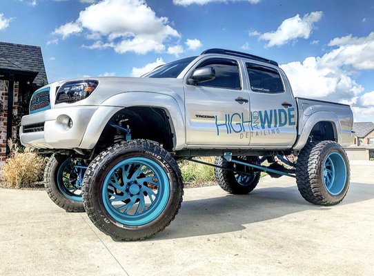 High & Wide Detailing Truck - This is our company truck! We use this truck to pick up your vehicle when you book an appointment with us. Soon, it will be used to pull our mobile detailing trailer in 2021. High & Wide Detailing Truck - This is our company truck! We use this truck to pick up your vehicle when you book an appointment with us. Soon, it will be used to pull our mobile detailing trailer in 2021.