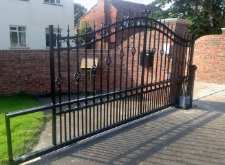 Wrought Iron gate - Install of new metal gate Wrought Iron gate - Install of new metal gate