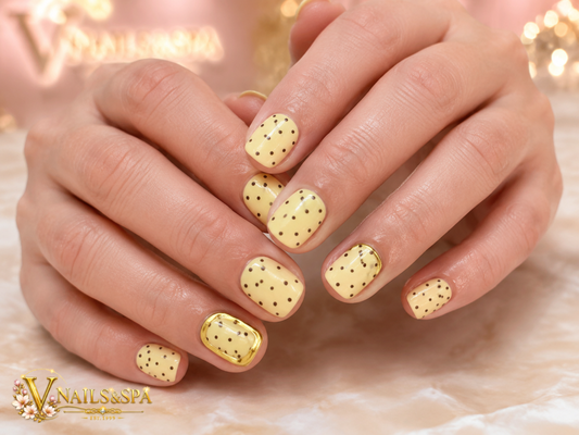 Gel Manicure 💅 - Gel Manicure gives your natural nails a smooth, glossy finish with beautiful, long-lasting color. Choose from our wide selection of shades and enjoy perfectly shaped, polished nails that stay shiny and chip-resistant. Visit V Nails & Spa for your fresh new look! 💅✨