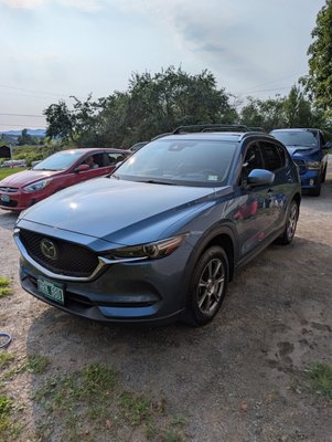 2020 Mazda CX-5 - This full detail definitely took some time and patience. This customer is a veterinarian so she has many animals inside her vehicle day to day. There were also some she didn't know were there (mice) making a nest under her seat. I gave the outside a good scrub, clay bar and wax. On the inside I shampooed all the floors scrubbed the seat and gave it a good odor bomb so it smelt good and fresh. The lady was just about in tears by the time I was done saying she has never seen it look so good.