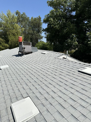 Roof Replacement ( Shasta White ) - Check out this project featuring, multiple old shingle types, exposed wood, wood damage on roof deck and fascia. Customer chose our basic package and energy efficient shingles by Owens Corning Tru Def Duration Cool in color Shasta White for ultra solar reflection! Customer also got all new fascia to be compliant with building code and to pass inspections. We also installed new flashings, pipes and vents!