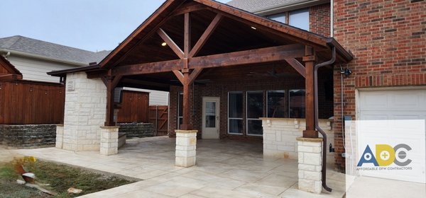 Custom Outdoor Patio with Fireplace, Kitchen, and Pergola - This project was done as a complete Backyard Transformation. Custom Outdoor Patio with Fireplace, Kitchen, and Pergola - This project was done as a complete Backyard Transformation.