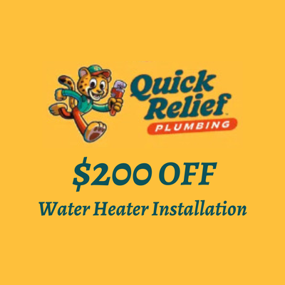 Get $200 OFF Water Heater Installation - Installing a new water heater is a big job. It’s so big, in fact, that you probably don’t want to do it yourself. Hiring an expert makes the most sense if you have an old faulty water heater or just need a new one. A plumber knows what kind of water heater to install, how to tuck the unit away so it’s not an eyesore, and even how to connect the supply and drain with the least fuss and cost. If you are looking for professional water heater installation in Kansas City, KS, you can trust our team at Quick Relief Plumbing. We are available in Overland Park, Leawood, Lenexa, Shawnee, Kansas City, Prairie Village KS. Ask about: Water Heater Installation, Plumbers, Plumbing Supply