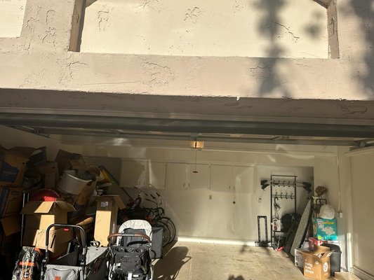 Fixed bent door - Customer called us saying his door his bent and doesn't function. After we came he told us that few companies told him to replace the door but we managed to fix it by adding supports without changing the entire door.