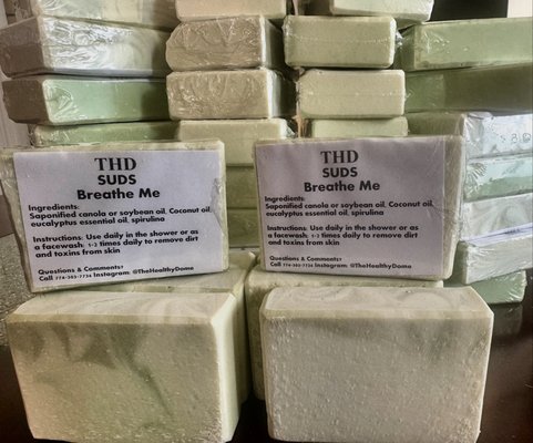 Whats new with THD Soaps - Just finished wrapping up 2 scents for this summer! Eucalyptus and spirulina for a cool and refreshing feeling. Lavender soaps that help with soothing sun burned skin and helps with relaxing your body to prepare for sleep. Whats new with THD Soaps - Just finished wrapping up 2 scents for this summer! Eucalyptus and spirulina for a cool and refreshing feeling. Lavender soaps that help with soothing sun burned skin and helps with relaxing your body to prepare for sleep.