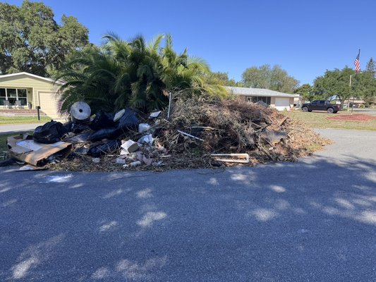 Commercial junk removal - This was a trash clean up for republic dump and also a debris clean up for a tree company